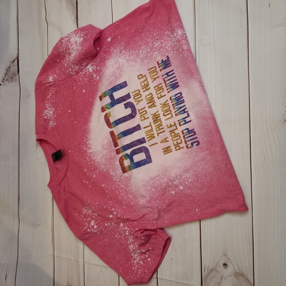 Inappropriate Sublimation bleached shirt
